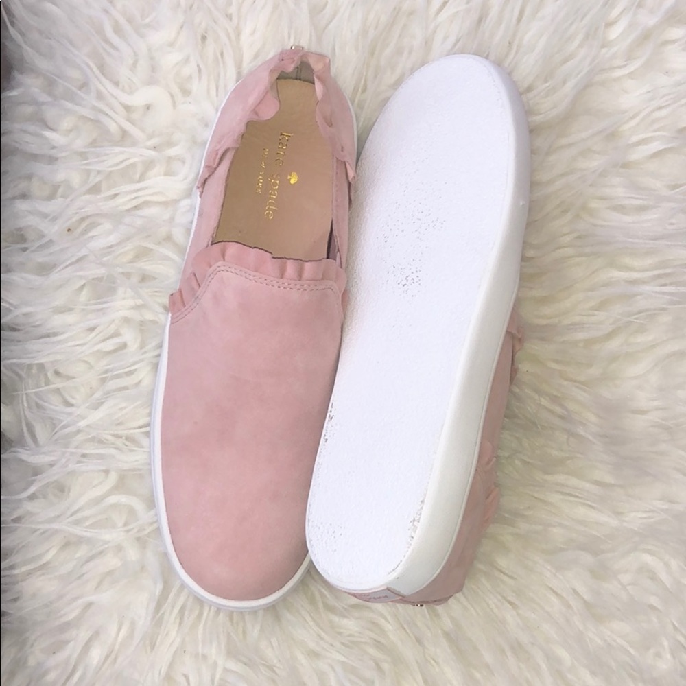 HP🎉Kate Spade Lilly Ruffle Suede Sneaker - Picture 7 of 12